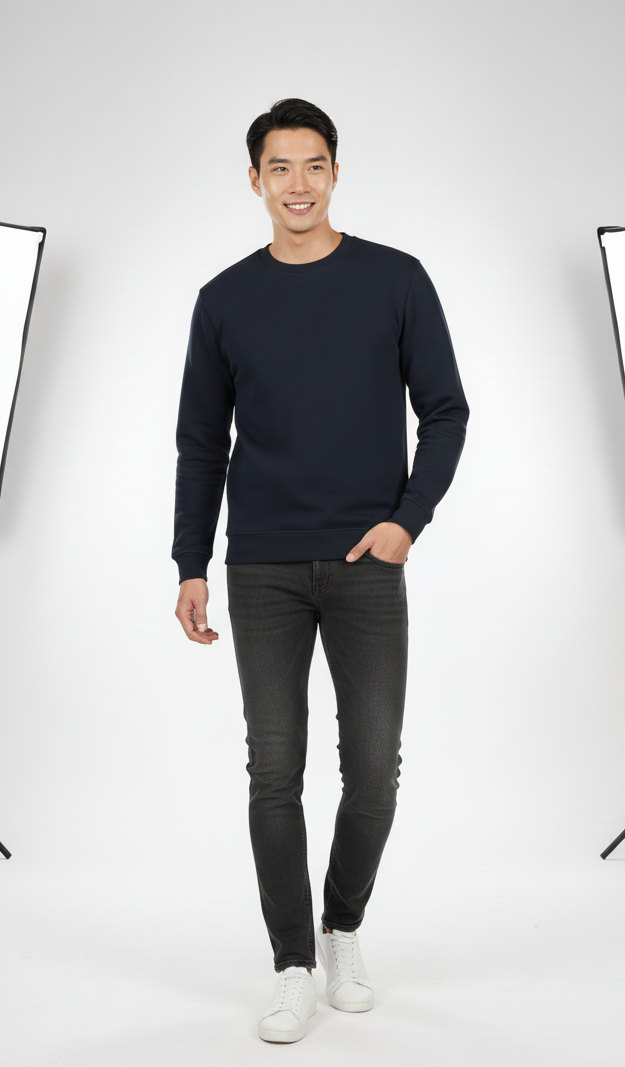 The Essential Black Sweatshirt