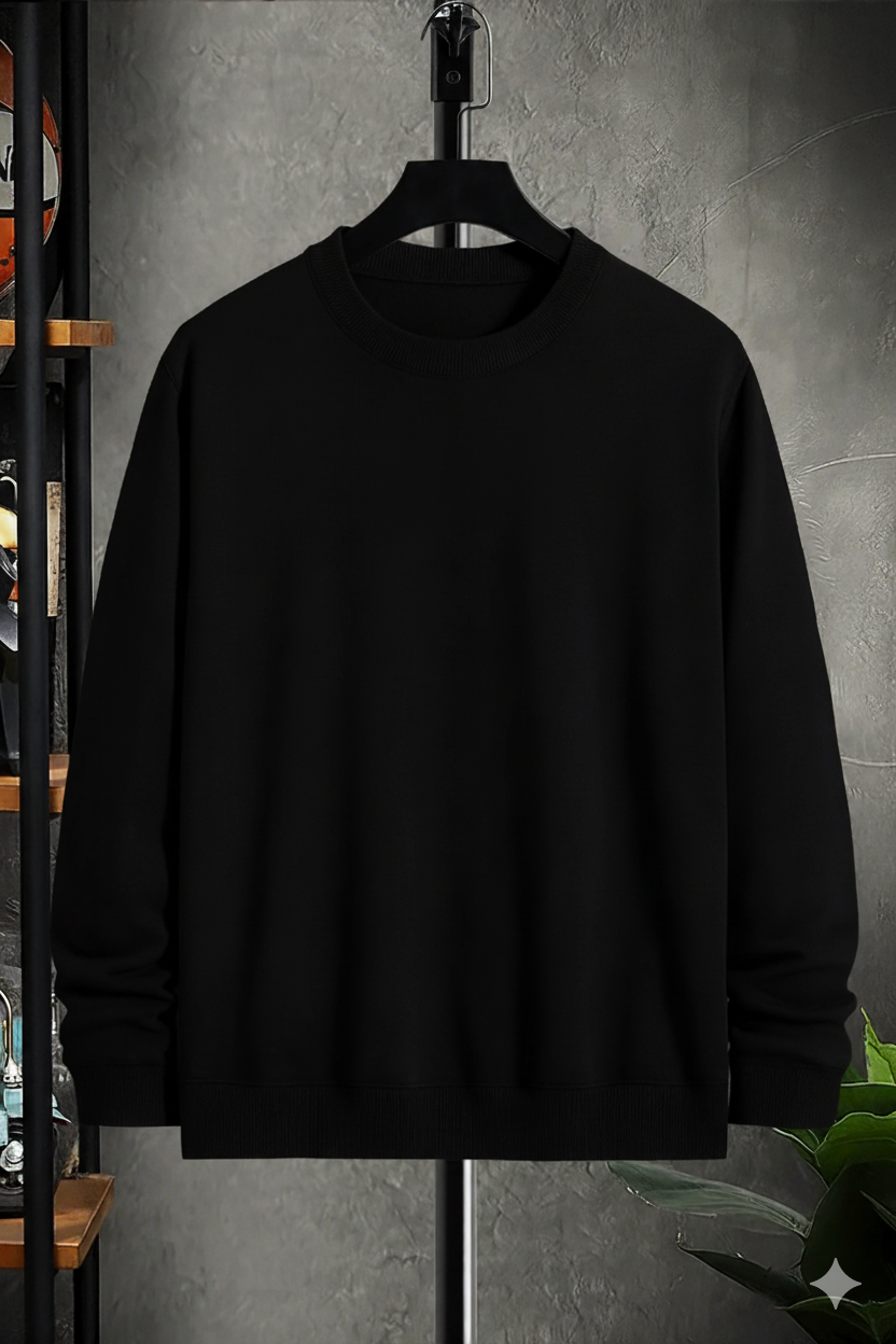 The Essential Black Sweatshirt
