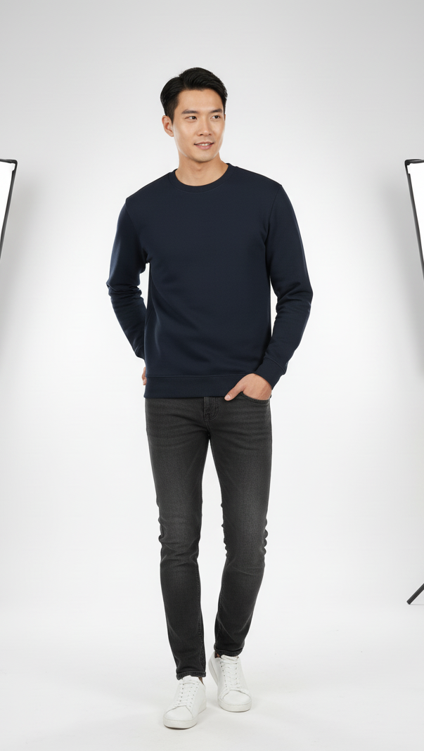 The Essential Black Sweatshirt